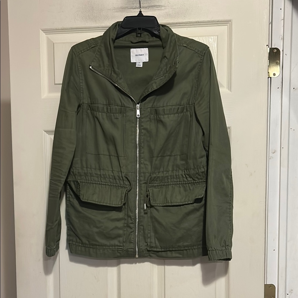 Old Navy Utility Jacket Size Medium Green